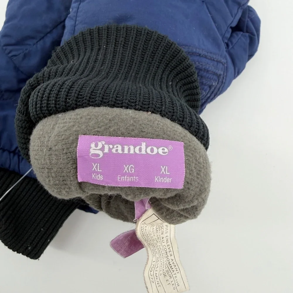 Grandoe Kids Youth Winter Snow Gloves Mittens Blue Size XL‎